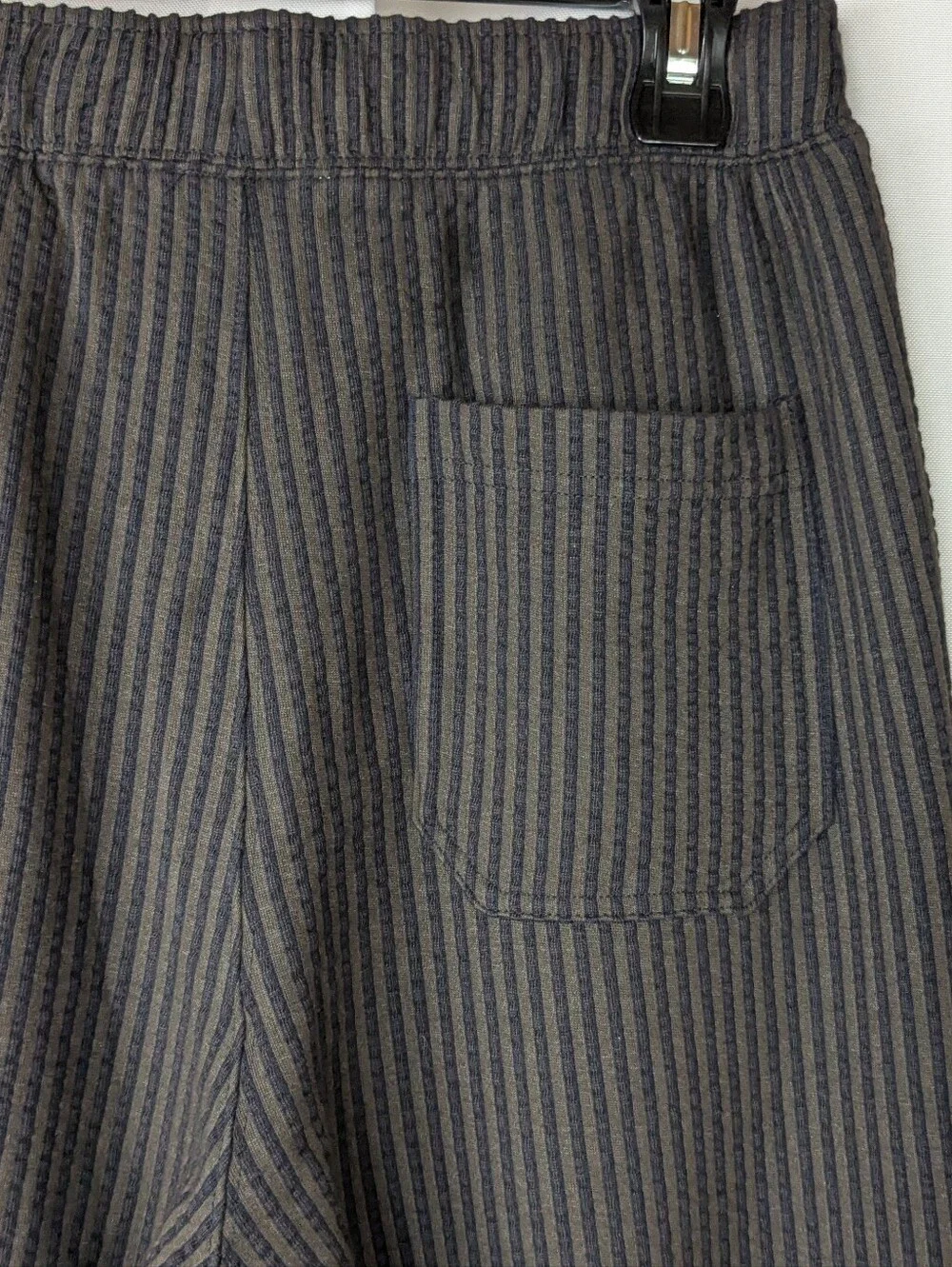 NWOT Zara Gray Pinstripe Casual Trousers Drawstring Pants Men's Size Small